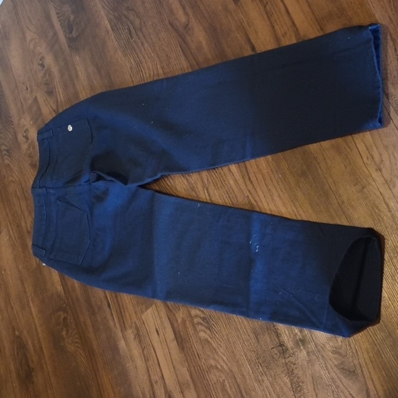 Shaft Blue Fitted Straight Leg High Waisted Pants PPP - Picture 8 of 9